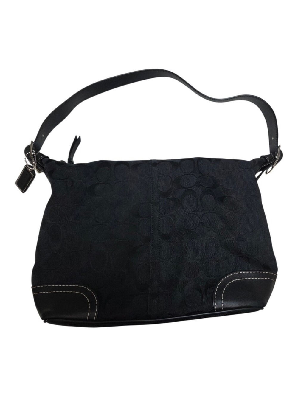 Coach Soho Jacquard Hobo F10906 - Zip Shoulder Bag Medium - Hobo Y2K SoHo Black